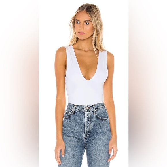 NWT Free People Body Keep It Slick Bodysuit in Rose , size XS - Picture 1 of 9